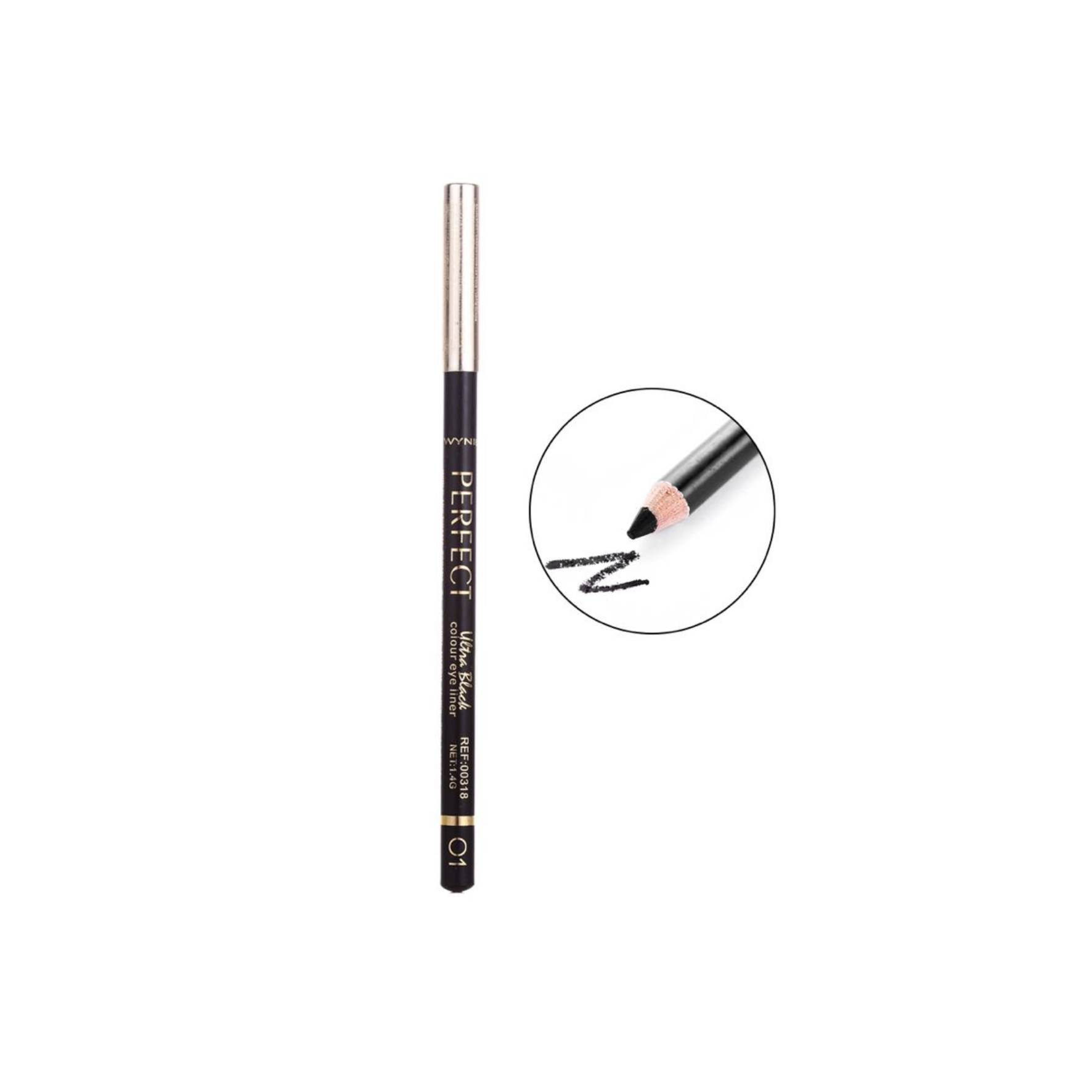Perfect Colour Eyeliner Black - Lápiz de Ojos - 1,4g