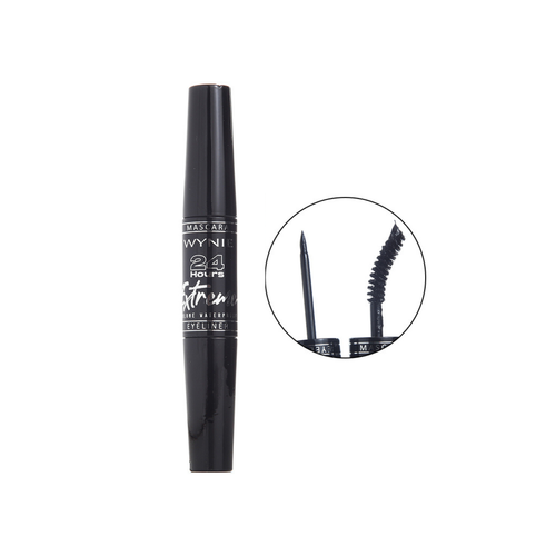 2 in 1 mascara + eyeliner 24H Extreme - Máscara de pestañas y delineador - 12ml