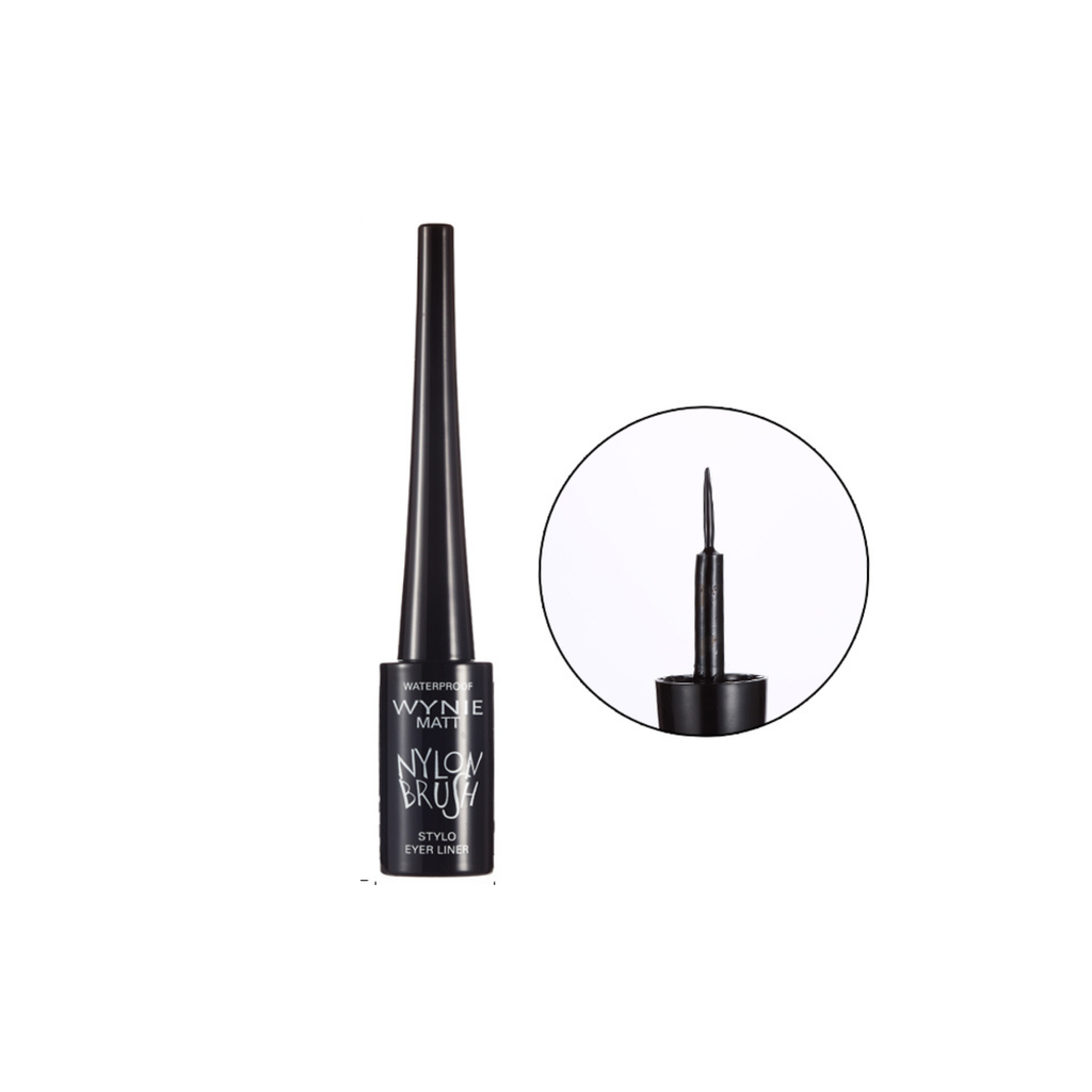 Eyeliner Waterproof Nylon Brush - Delineador Líquido negro mate - 5ml