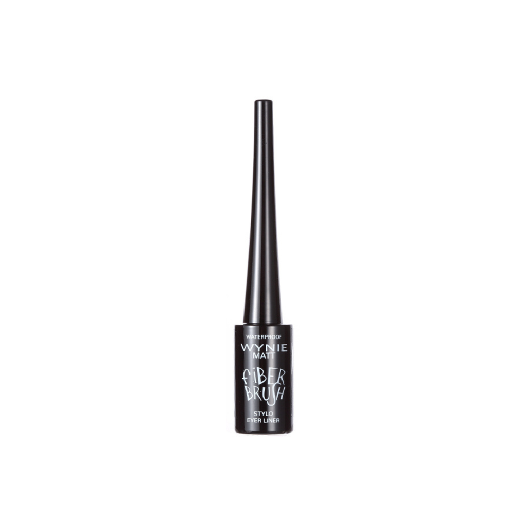 Eyeliner Waterproof Fiber Brush - Delineador Líquido negro mate - 5ml
