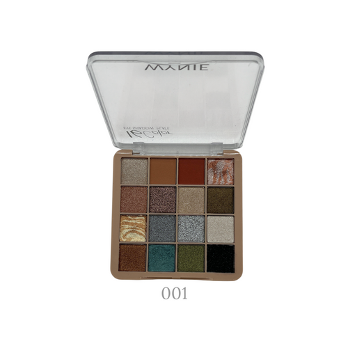 16 Color Eyeshadow Plate - Paleta de Sombras de Ojos - 16g