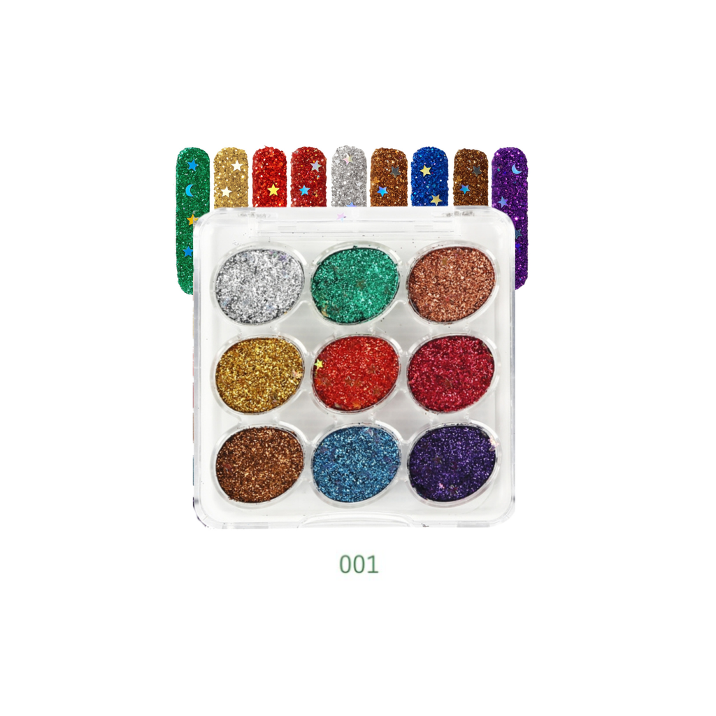 Eyeshadow cream- Paleta de sombras de glitter en crema - 8g