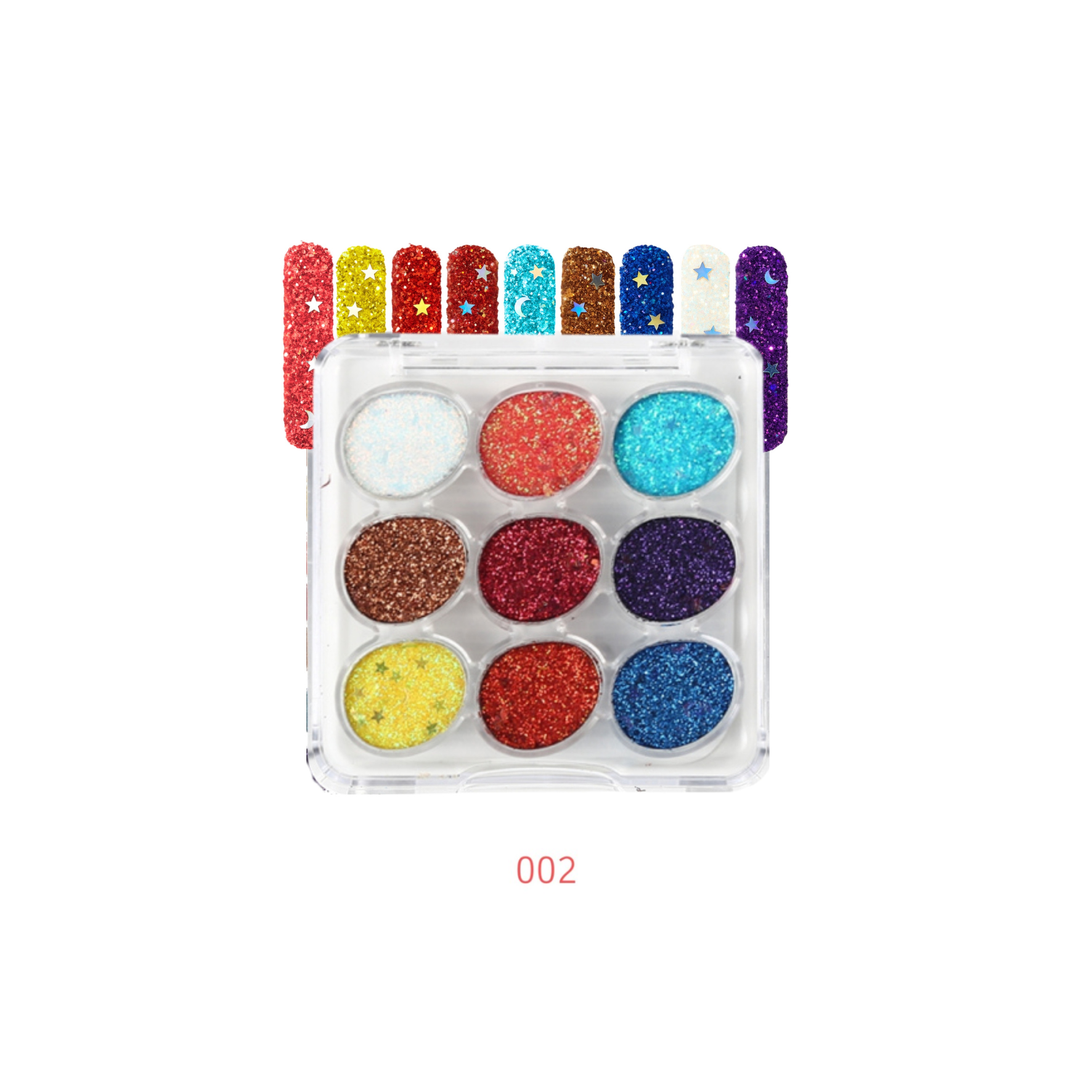 Eyeshadow cream- Paleta de sombras de glitter en crema - 8g