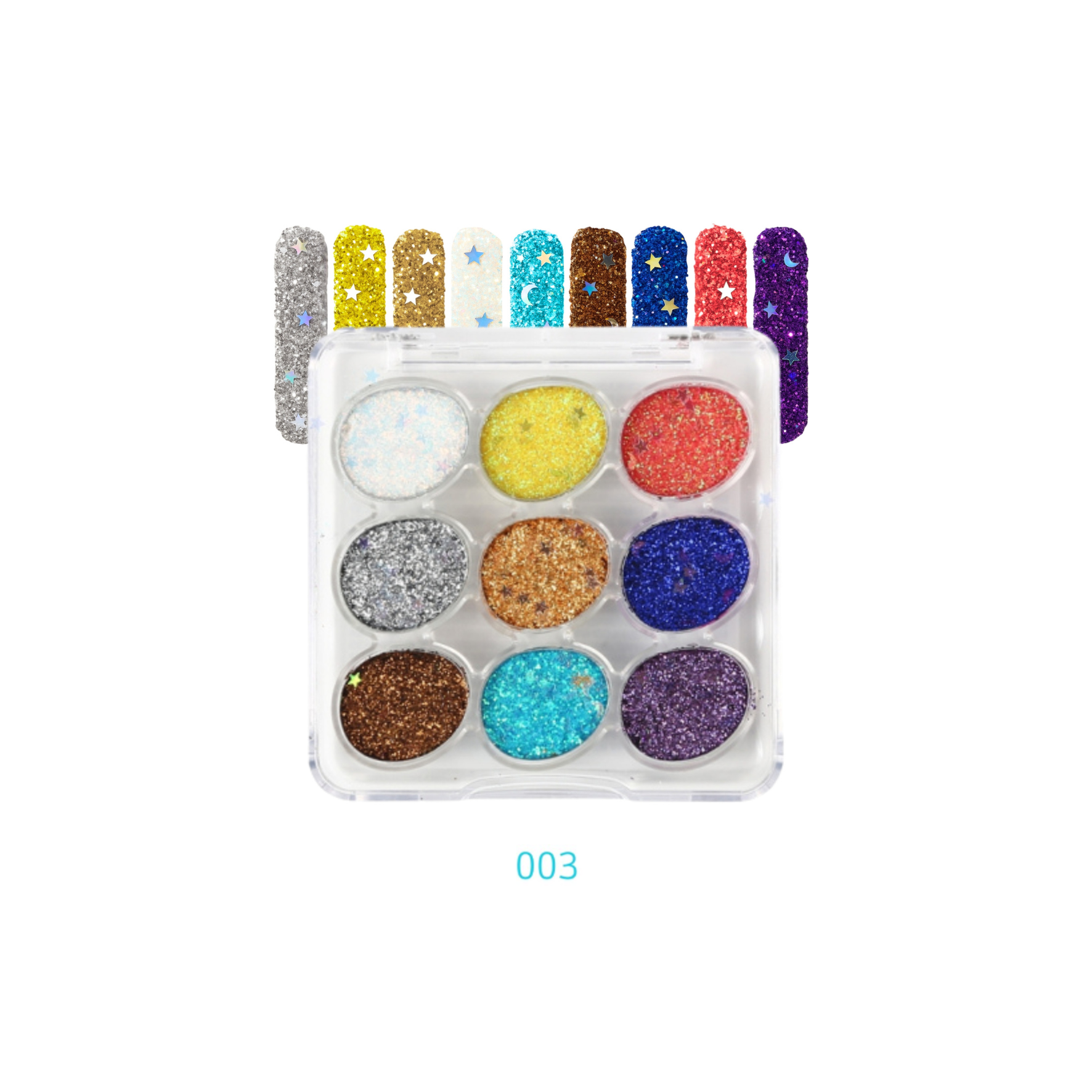 Eyeshadow cream- Paleta de sombras de glitter en crema - 8g