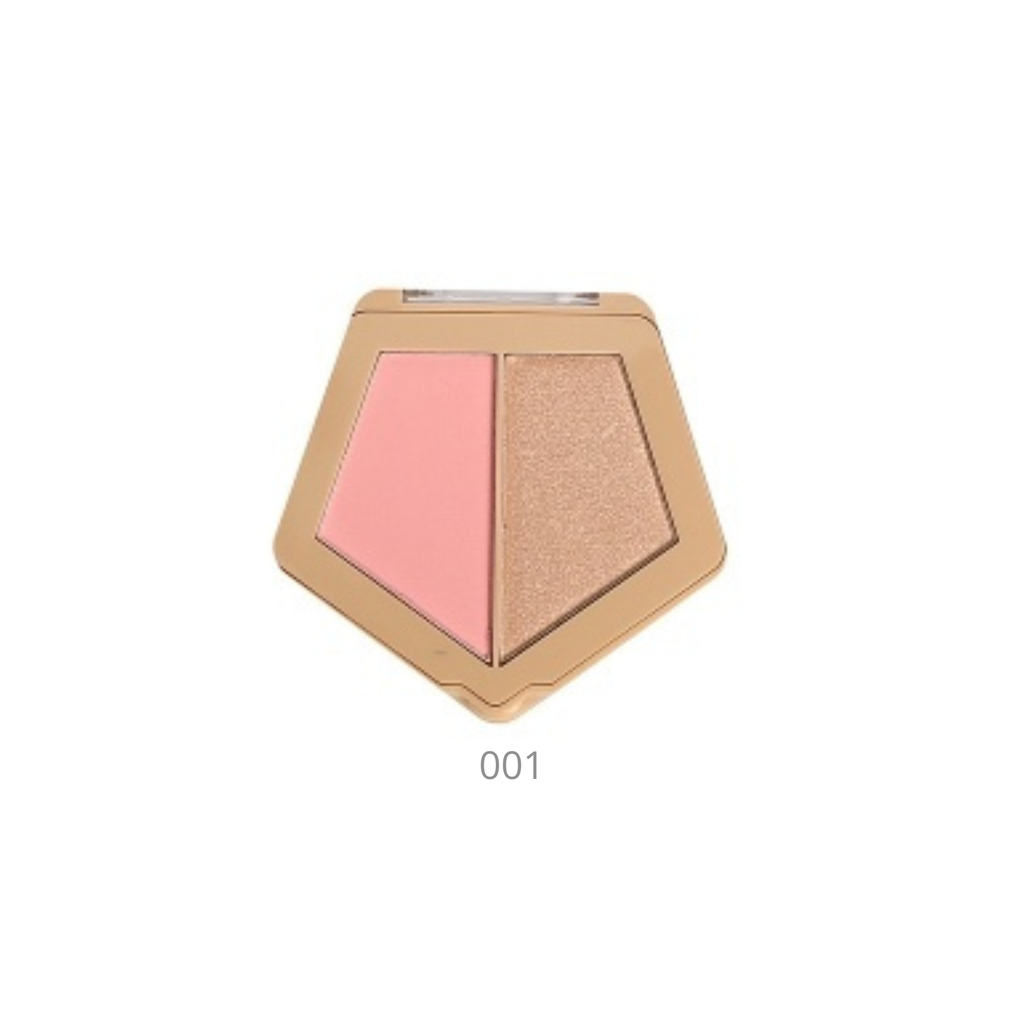 Highlighter Roge Brush 2 in 1 - Colorete e iluminador - 3,2g