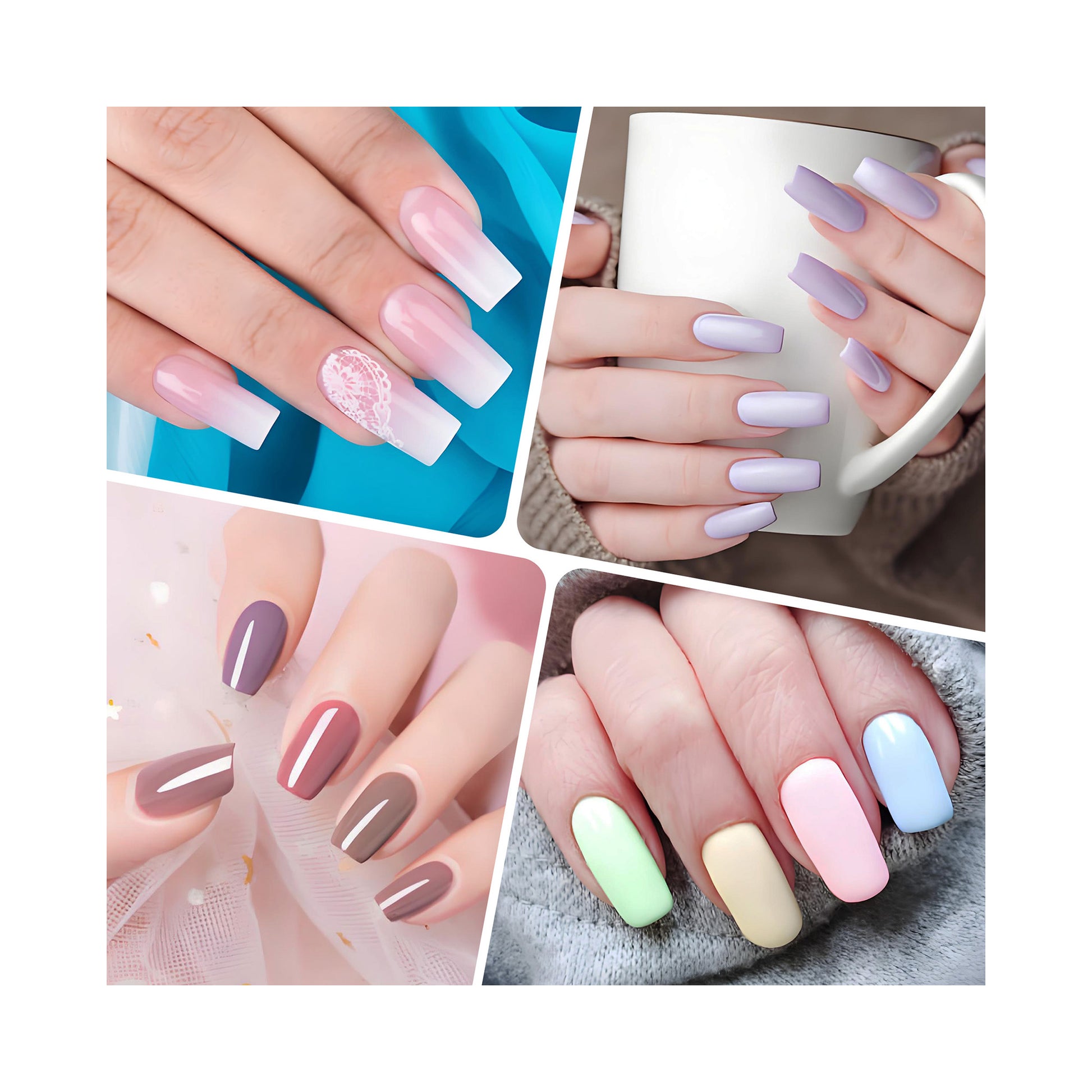 WYNIE Kit de 24 Piezas Esmalte Semipermanente para Uñas, 22 Colores + Base y Top Coat, Gel UV/LED Set de Pintauñas para Manicura