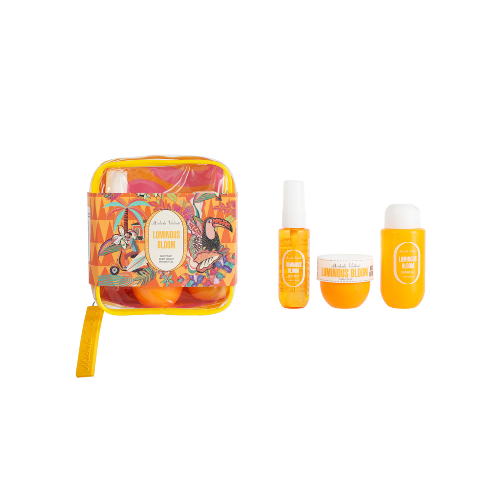 Set Michela Valenti Luminous Bloom | Bruma corporal, crema corporal y gel de ducha