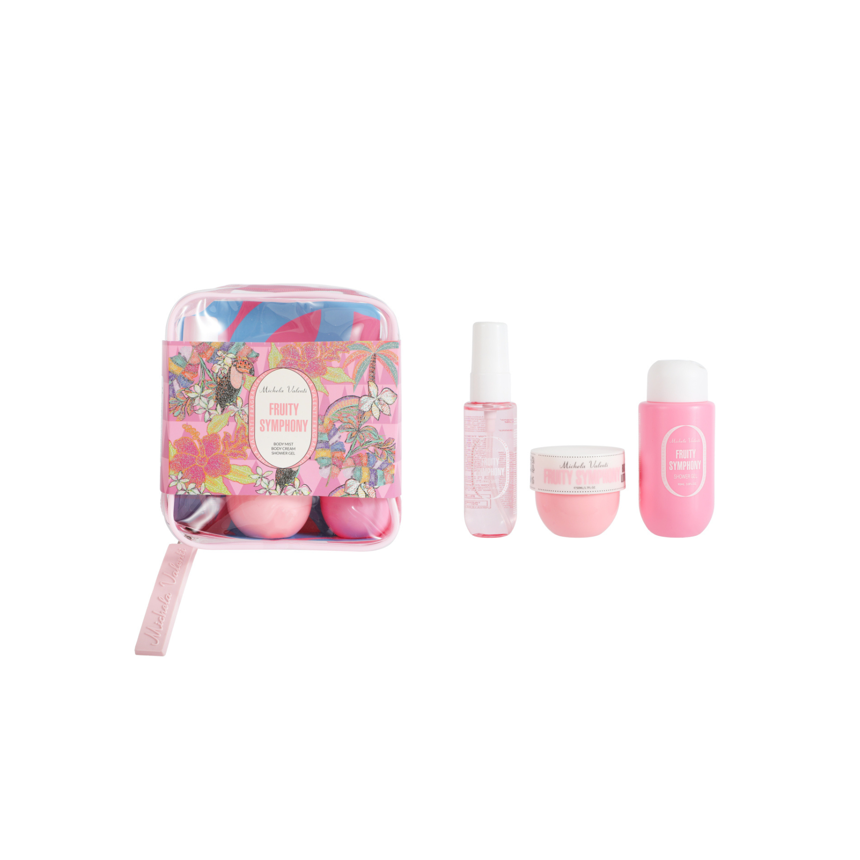 Set Michela Valenti Fruity Symphony | Bruma corporal, crema corporal y gel de ducha