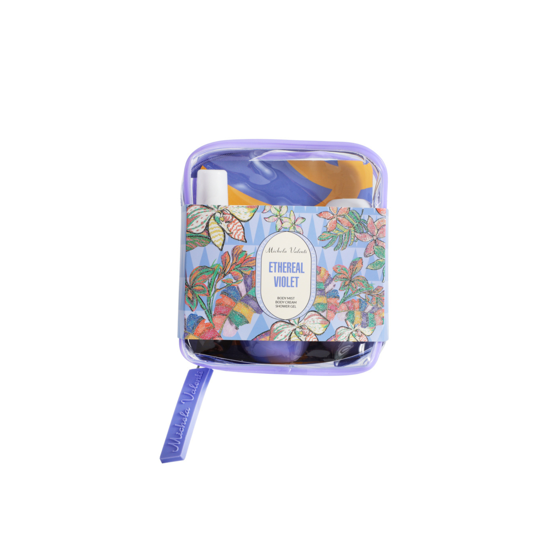 Set Michela Valenti Ethereal Violet | Bruma corporal, crema corporal y gel de ducha