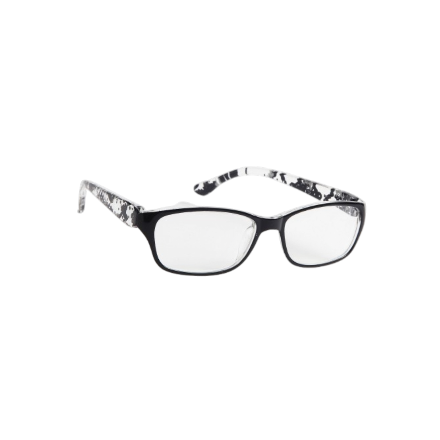 Gafas de lectura cuadradas con estampado +2