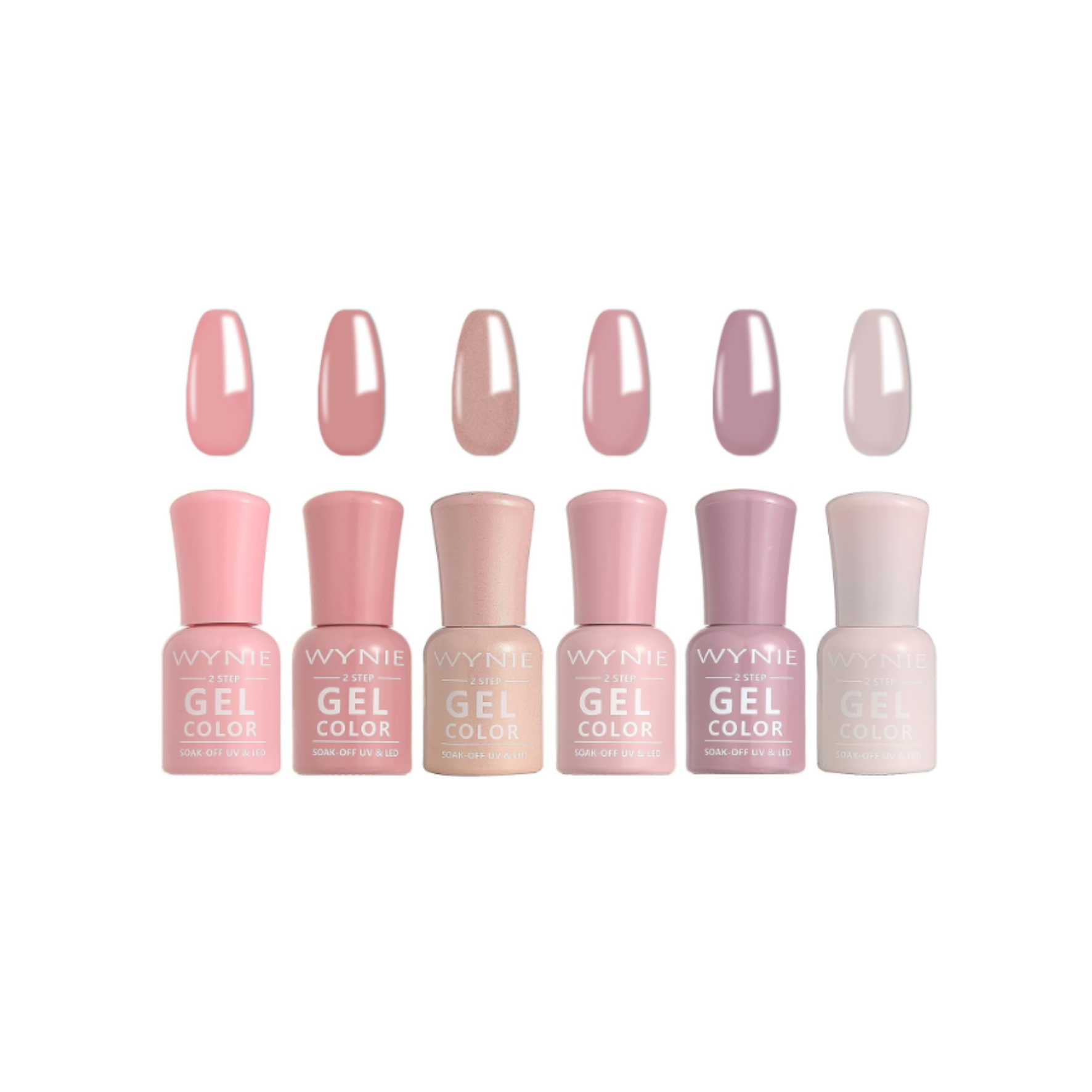 Pack 3: 6 esmaltes de uñas semipermanentes UV