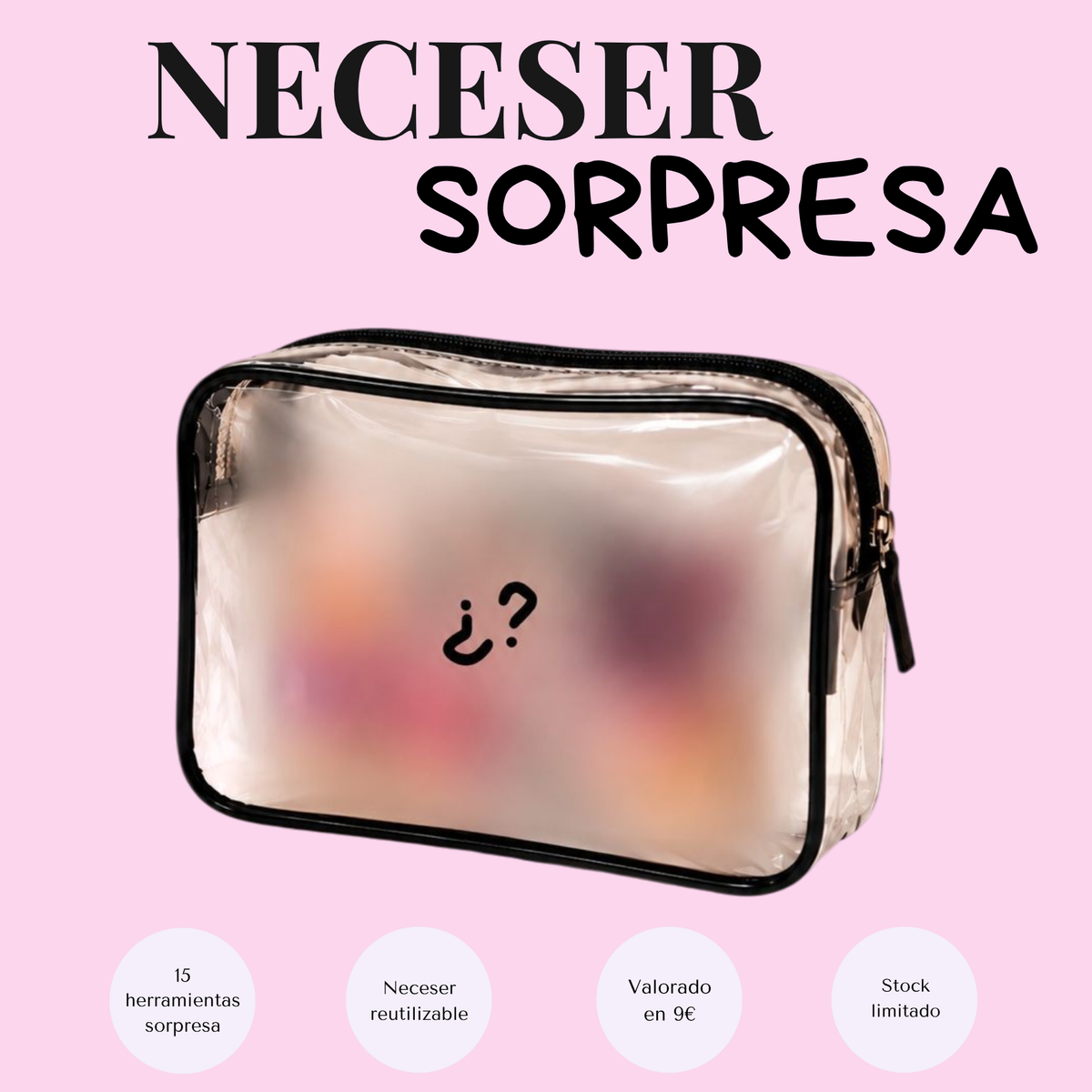34: Neceser sorpresa de herramientas de maquillaje