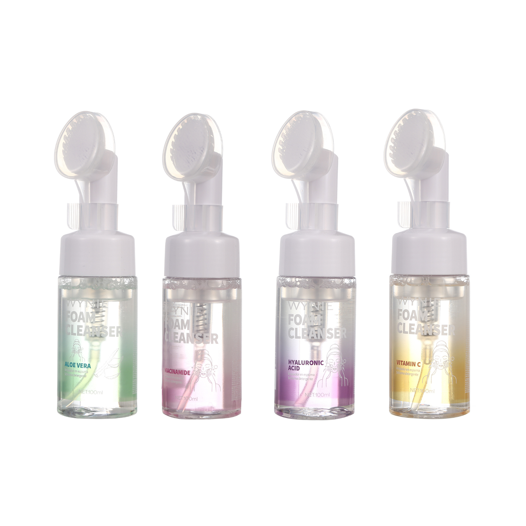 Espuma limpiadora facial - Aloe vera, Niacinamida, Ácido hialuronico, Vitamina C - 100ml