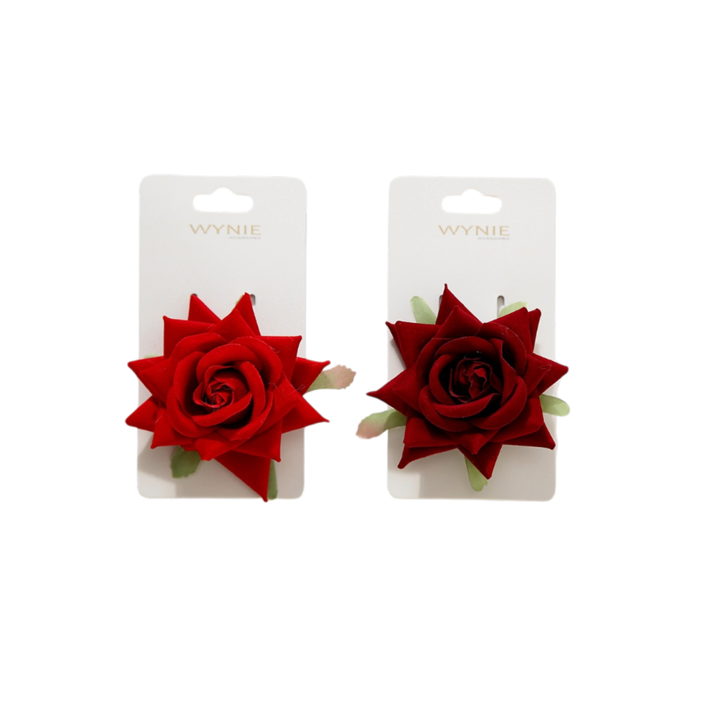 Pinza con diseño de rosa