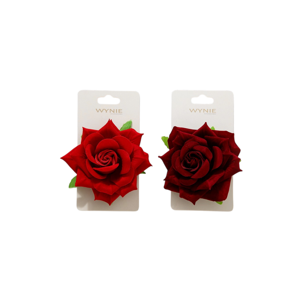Pinza con diseño de rosa
