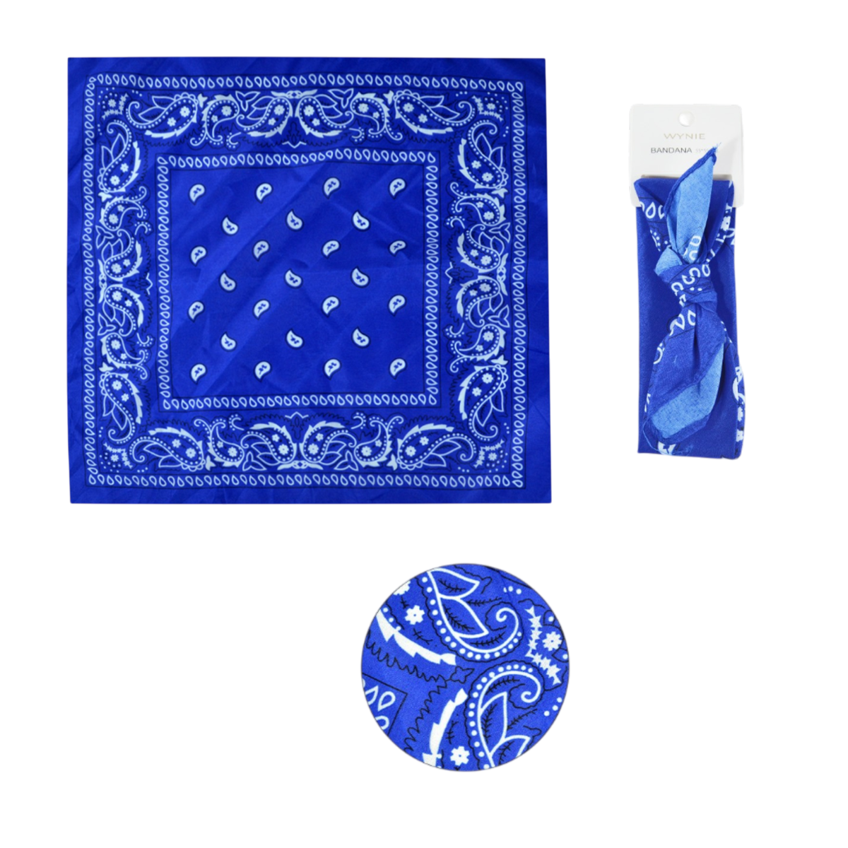 Pañuelo bandana azul