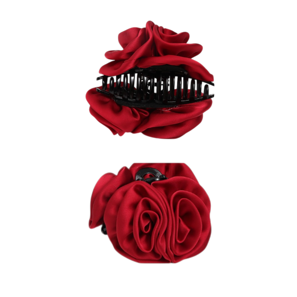 Pinza con diseño de flor de tela