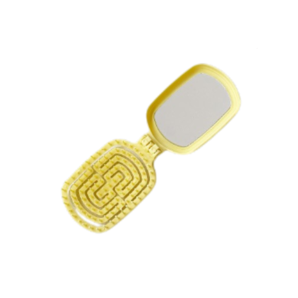 Cepillo plegable flexible con espejo