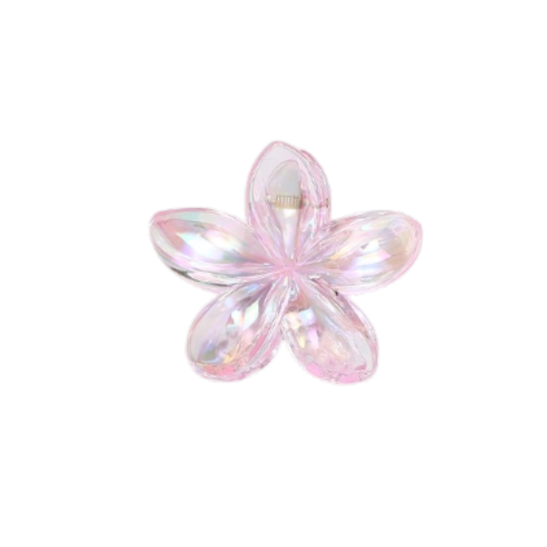 Pinzas de flores transparentes para el pelo