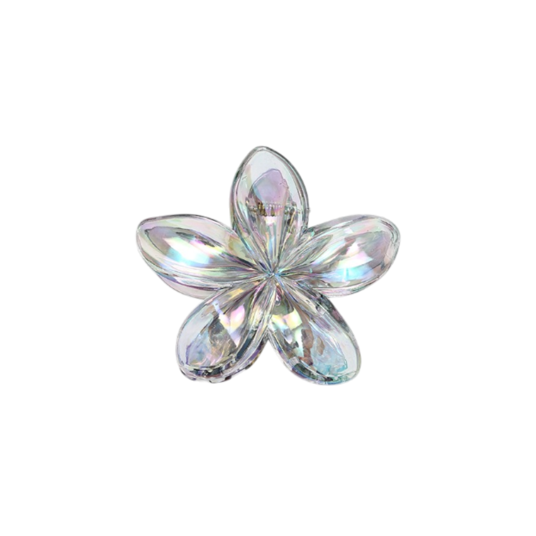 Pinzas de flores transparentes para el pelo