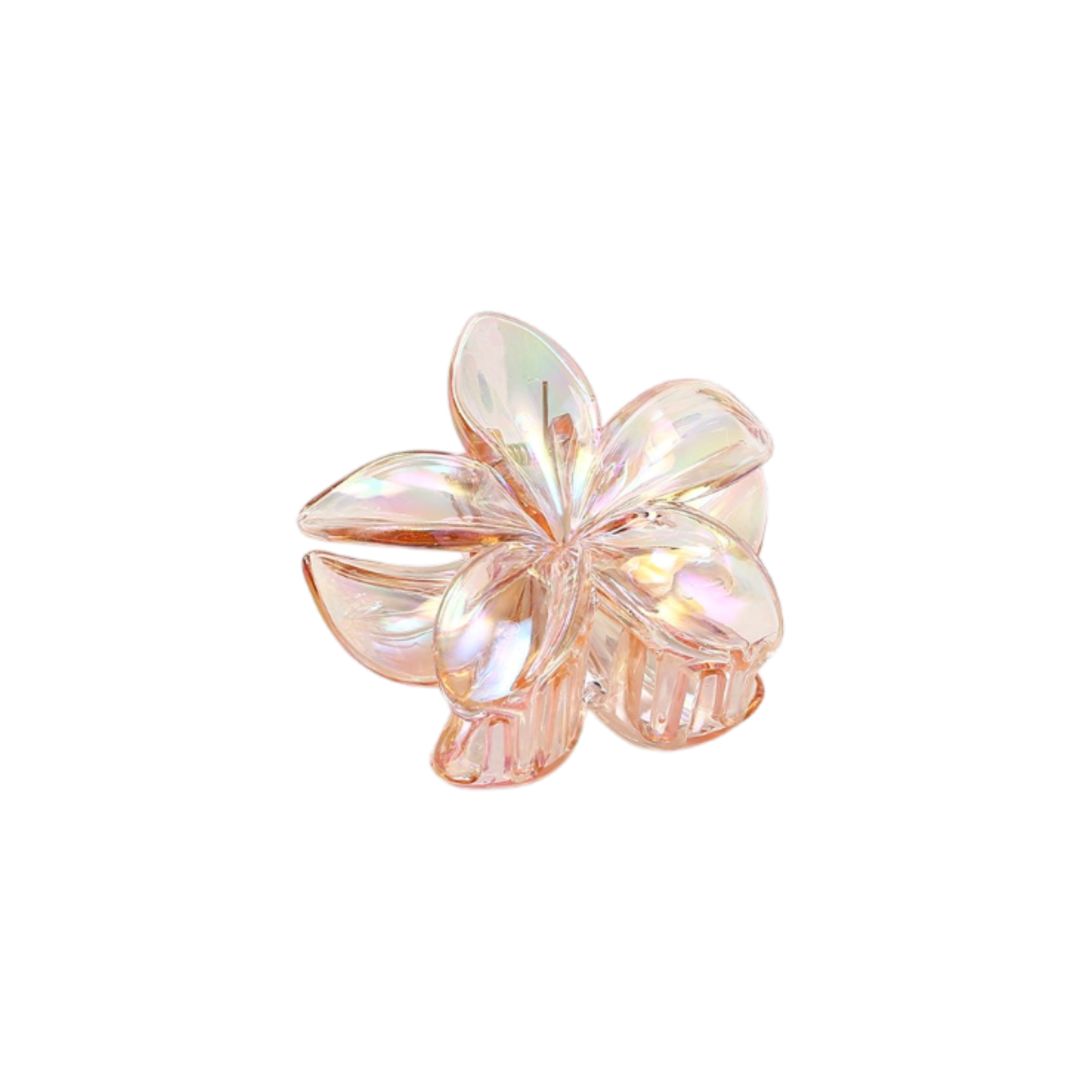Pinzas de flores transparentes para el pelo