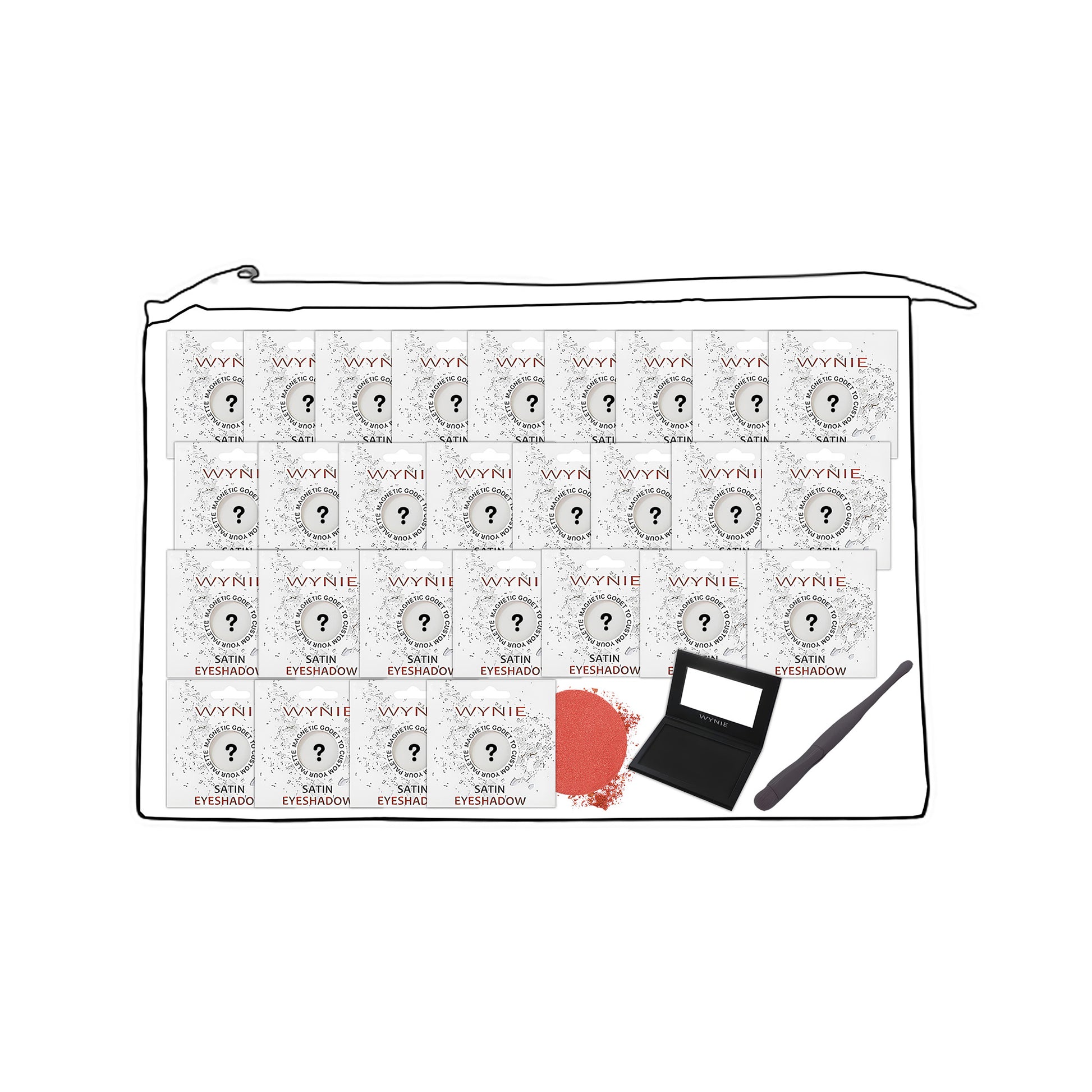 WYNIE WYNIE Caja sorpresa de maquillaje y accesorios, con sombras, esmaltes, uñas postizas y regalos femeninos, ideal para mujeres y niñas