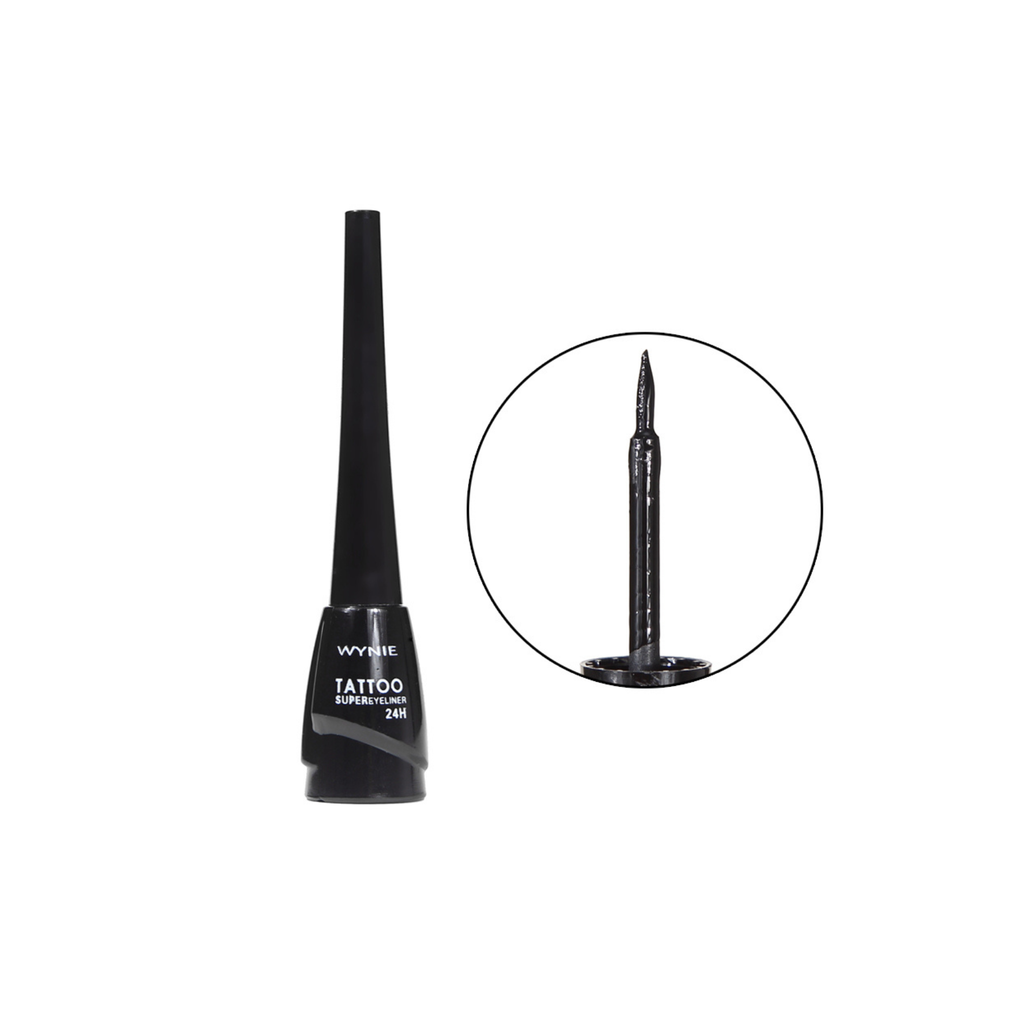 Tattoo SuperEyeliner 24H - Delineador líquido negro - 8g