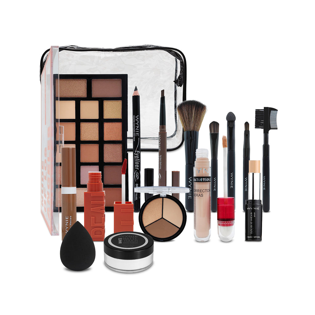 WYNIE Kit de Maquillaje Principiantes, Set Completo y Portátil Fácil de Usar Ideal Primer Maquillaje, Regalo para Jóvenes