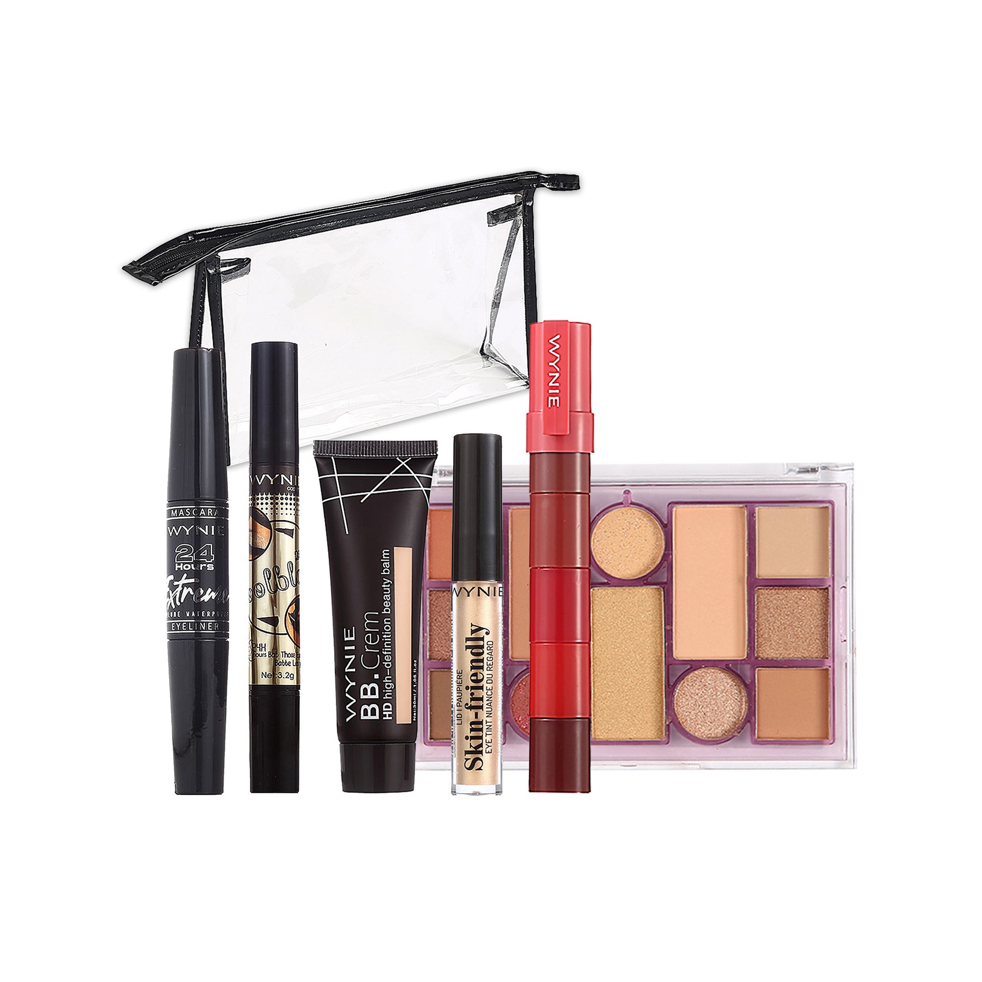 WYNIE Kit de Maquillaje Principiantes, Set Completo y Portátil Fácil de Usar Ideal Primer Maquillaje, Regalo para Jóvenes