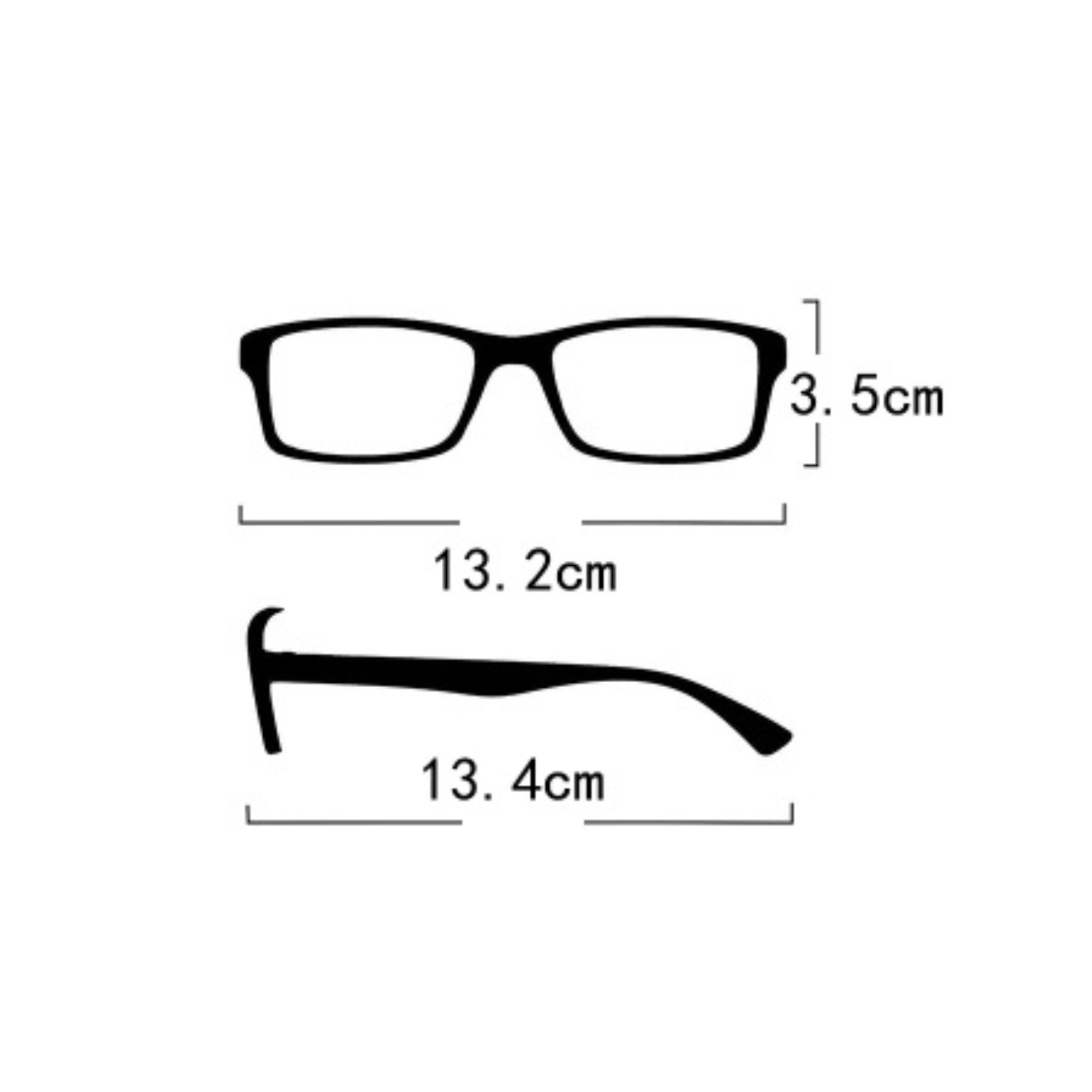Gafas de lectura cuadradas con estampado +2
