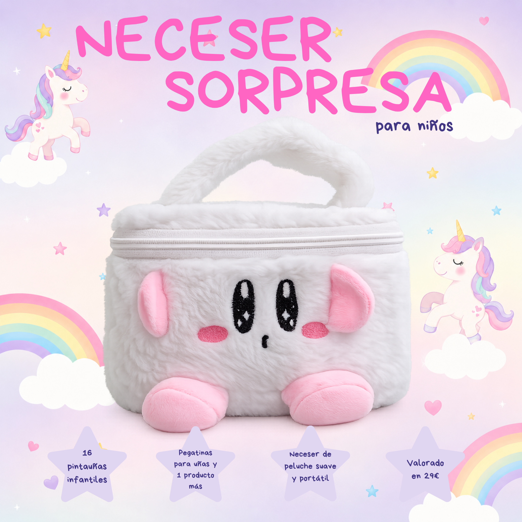 08: Neceser infantil sorpresa de uñas para niños