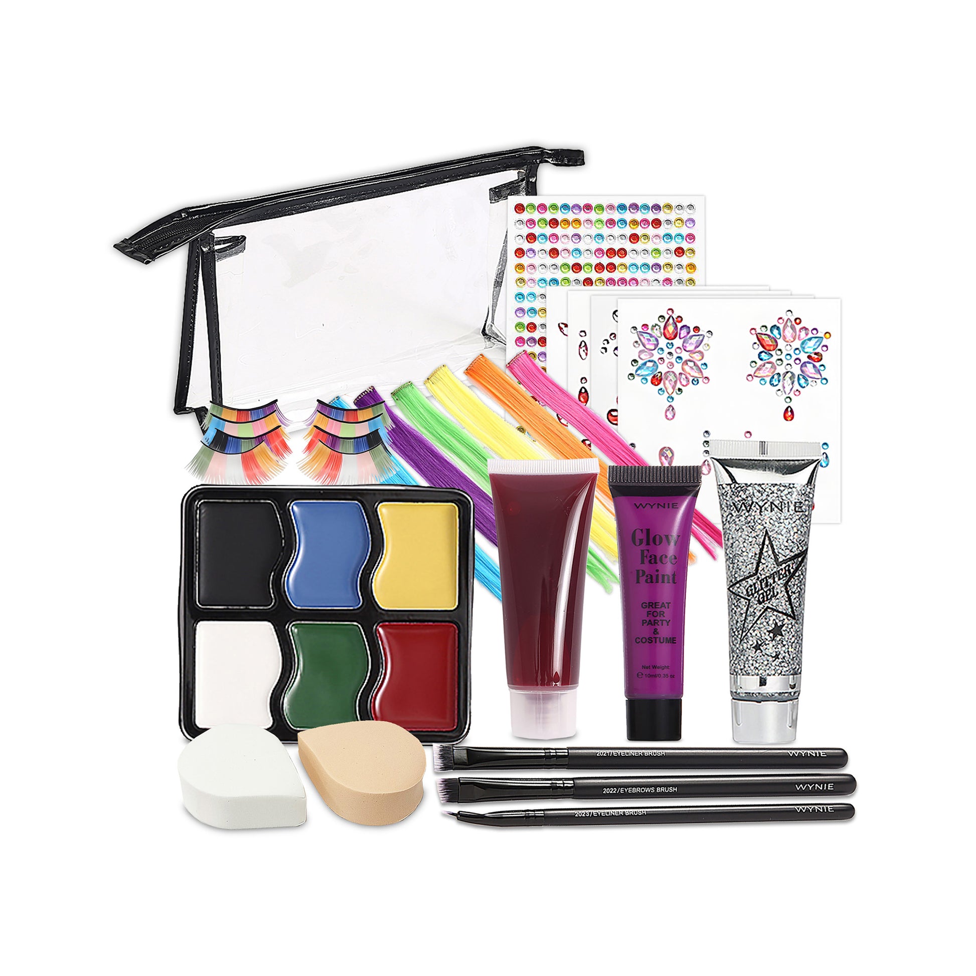 WYNIE Kit de Maquillaje de Fiesta y Noche,Paleta de Colores Intensos y Vibrantes,Set Completo para Looks Dramáticos,Regalo para Mujer #2