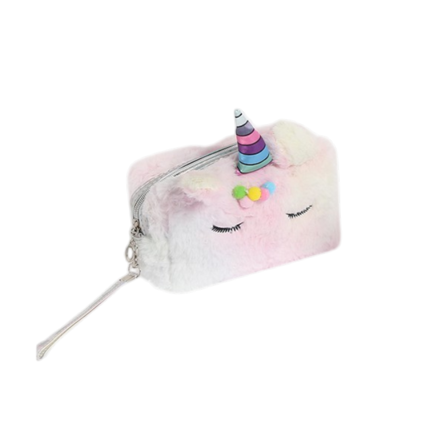 Neceser de peluche de unicornio