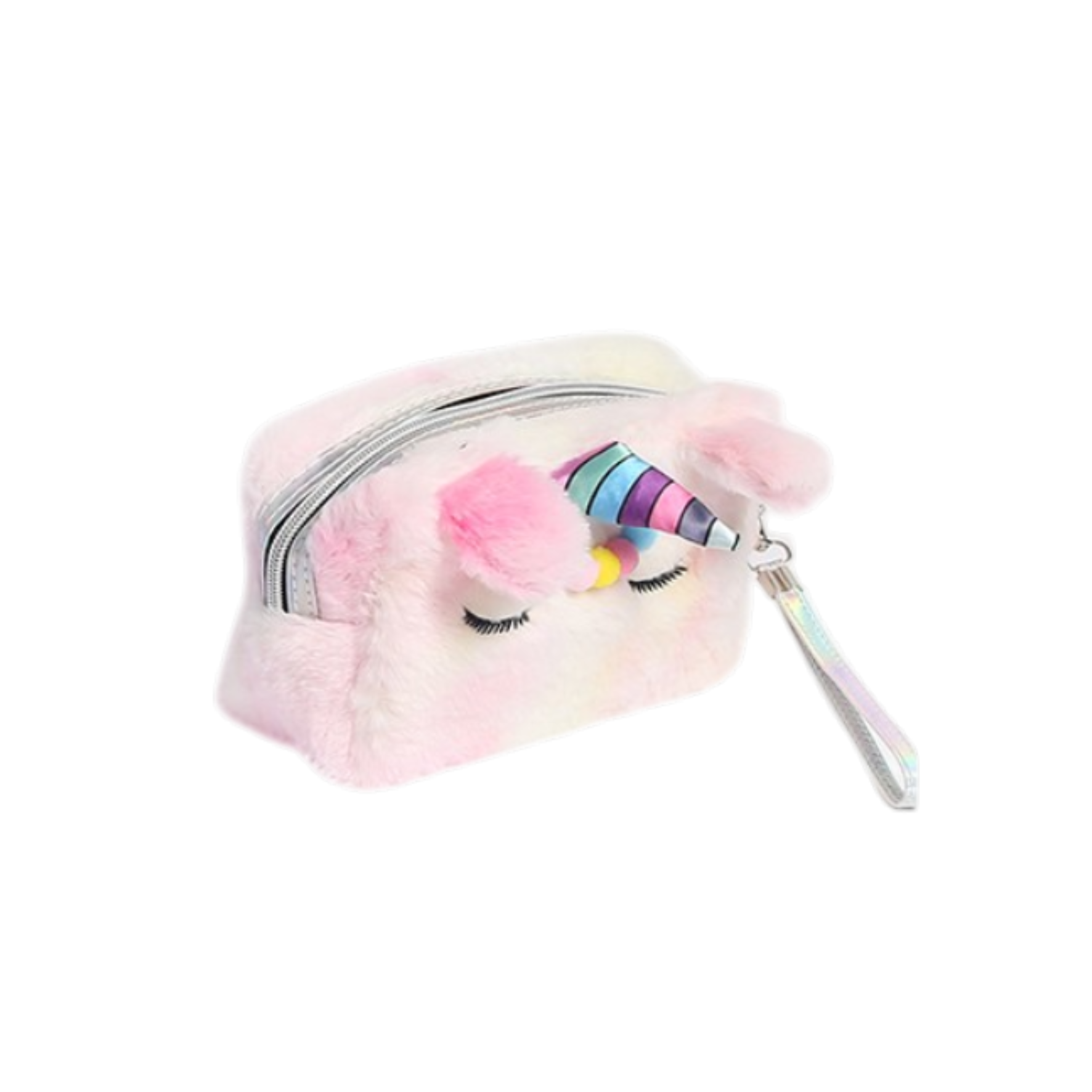 Neceser de peluche de unicornio