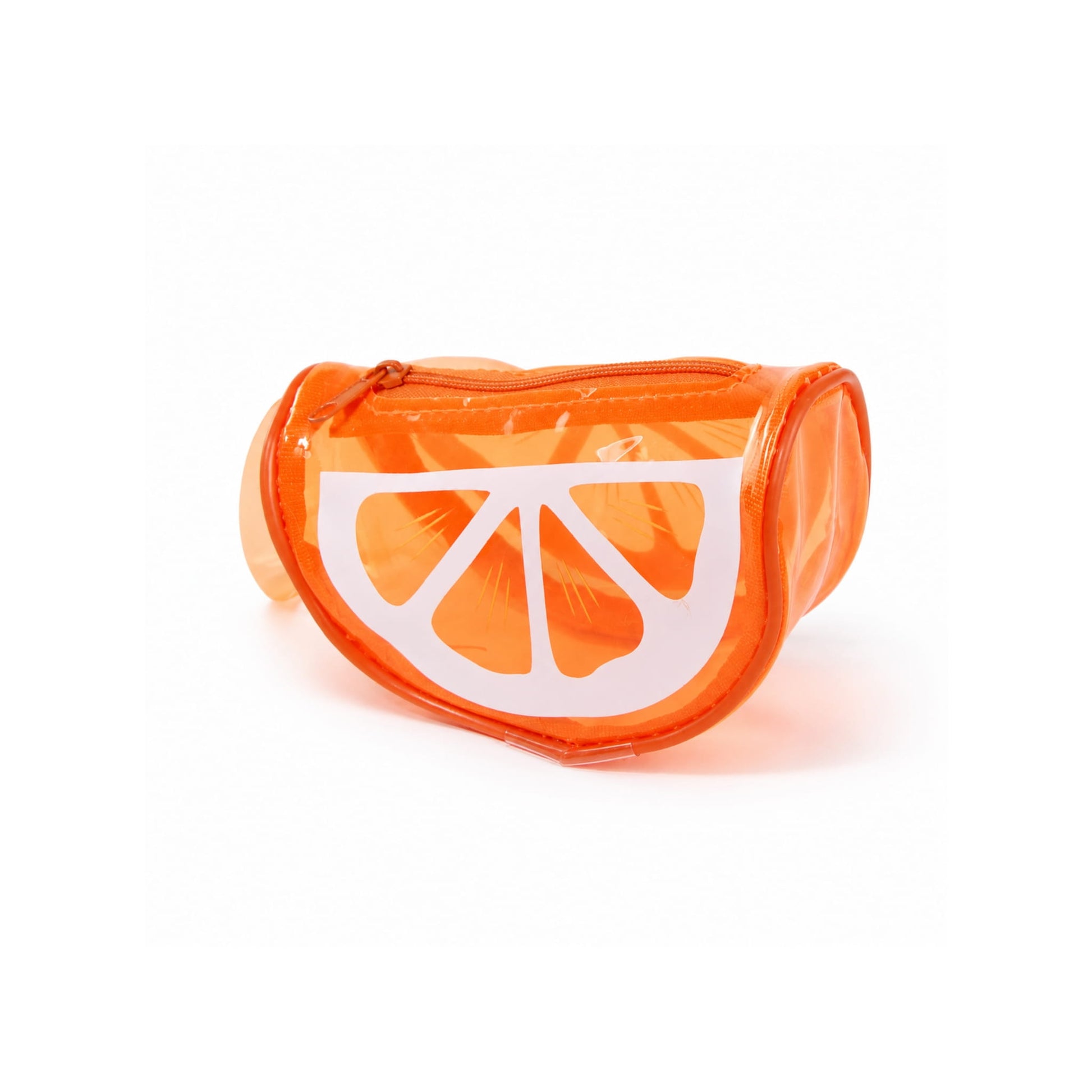 Neceser naranja transparente