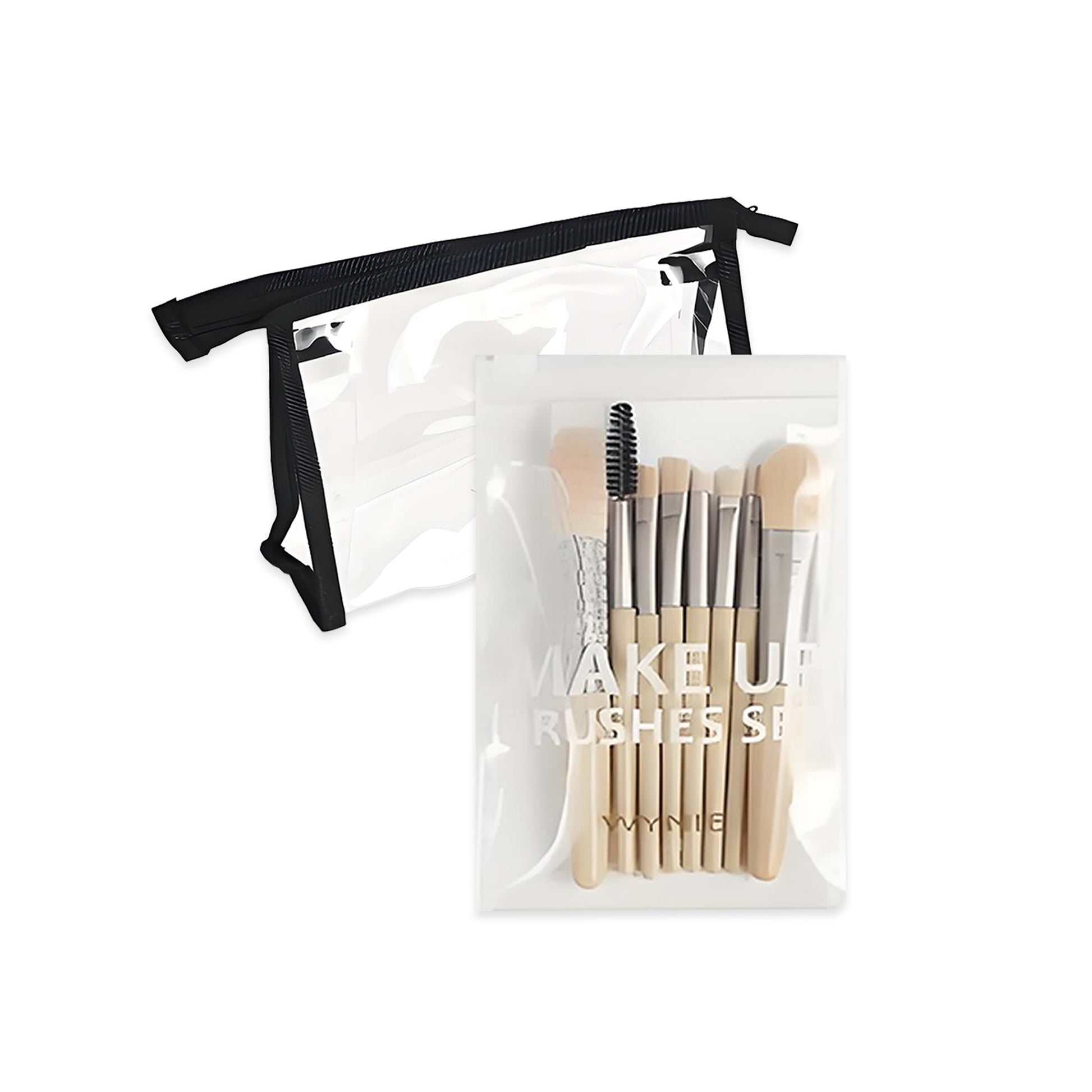 WYNIE Set de Esponjas y Brochas de Maquillaje 5 Piezas, Aplicadores para Base, Rubor y Polvo Bronceador, Ideal para Uso Diario