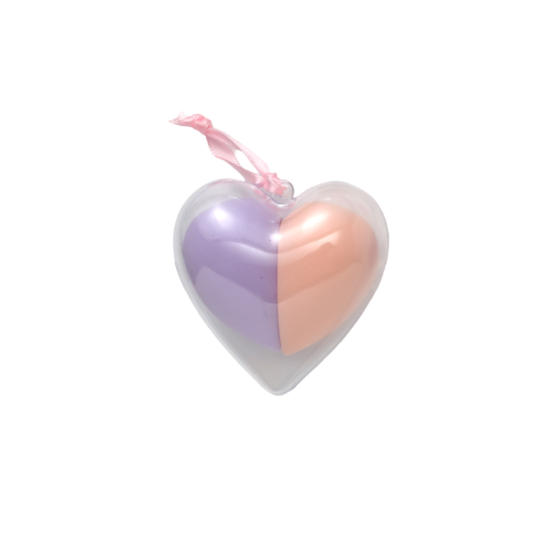 Set de esponjas de maquillaje corazón