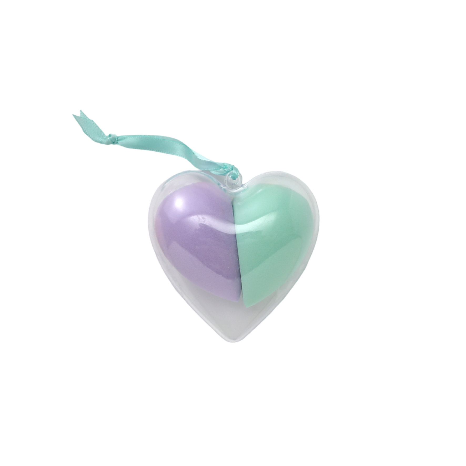 Set de esponjas de maquillaje corazón