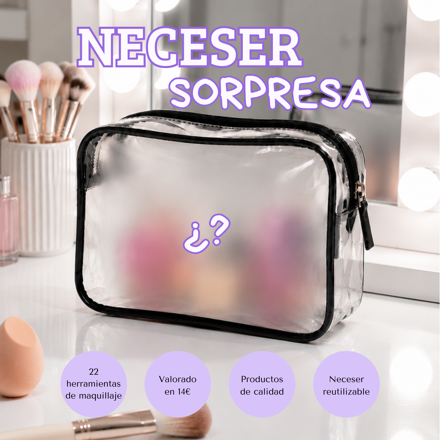 06: Neceser sorpresa de herramientas de cosmética